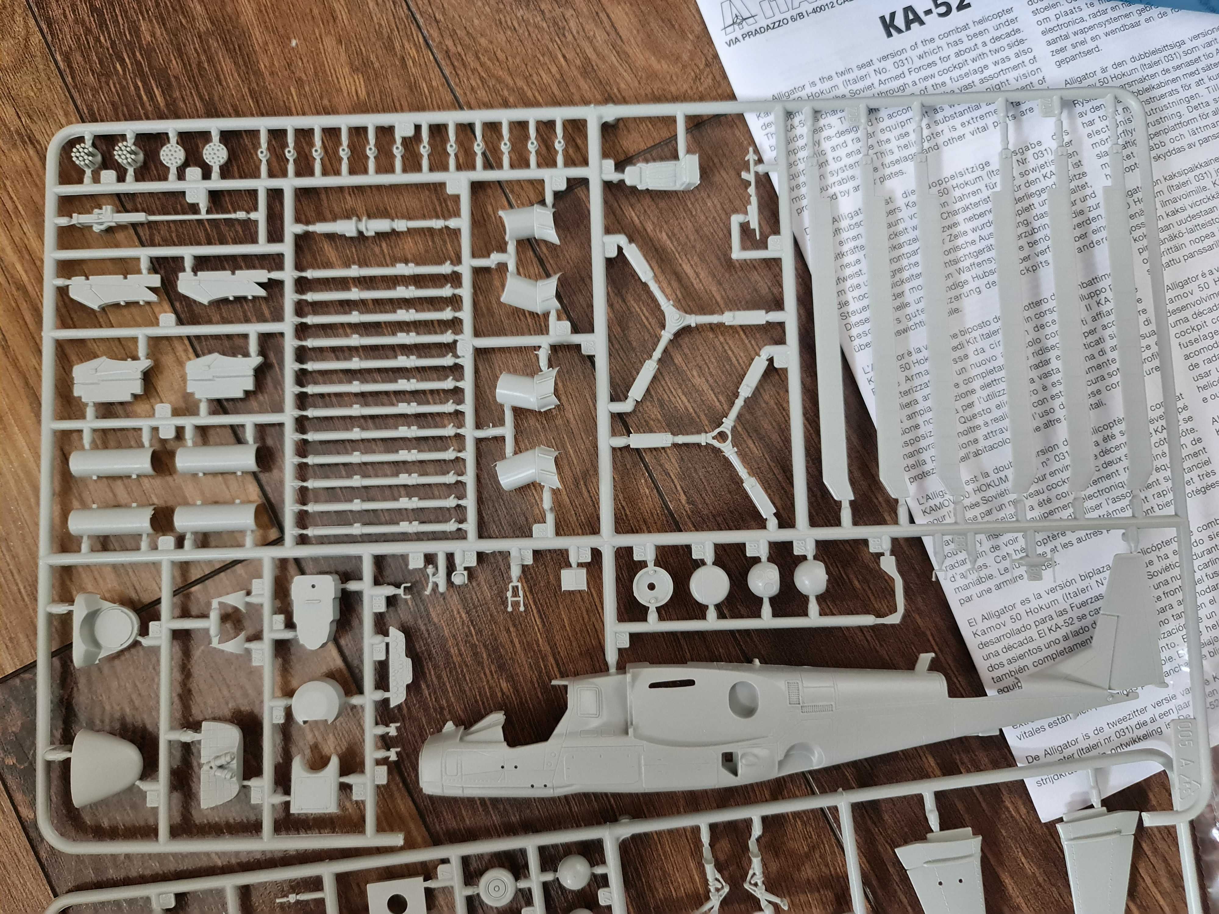 ITALERI  nr 005, model Śmigłowca Kamov KA-52 „ Alligator”
