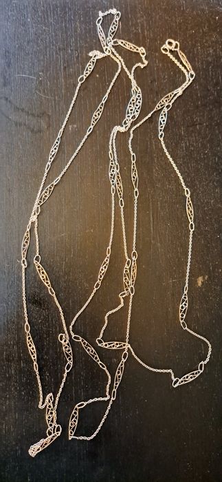 Trancelim vintage em prata filigrana.