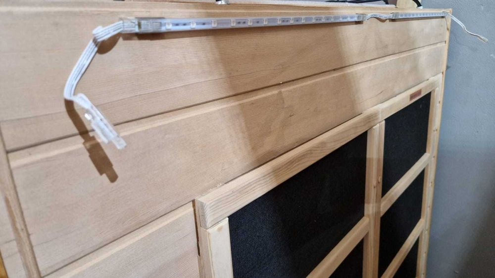 Sauna infrarot infrared na podczerwień 1 2 os LED kolory oparcia mp3