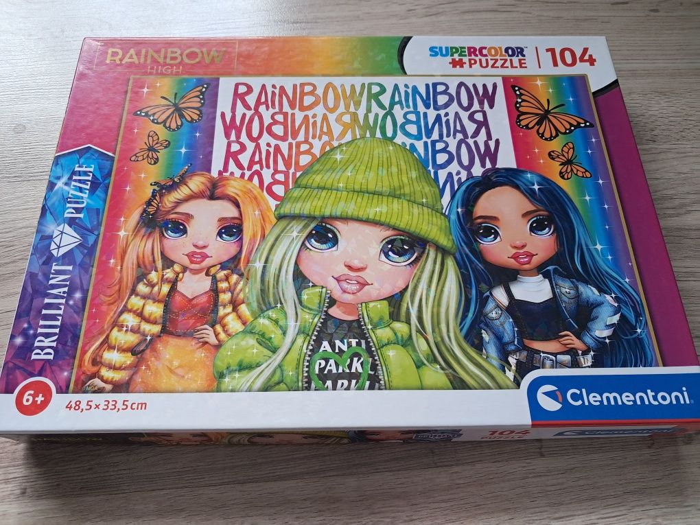 Puzzle 100 szt. LOL, My Little Pony, Rainbow High