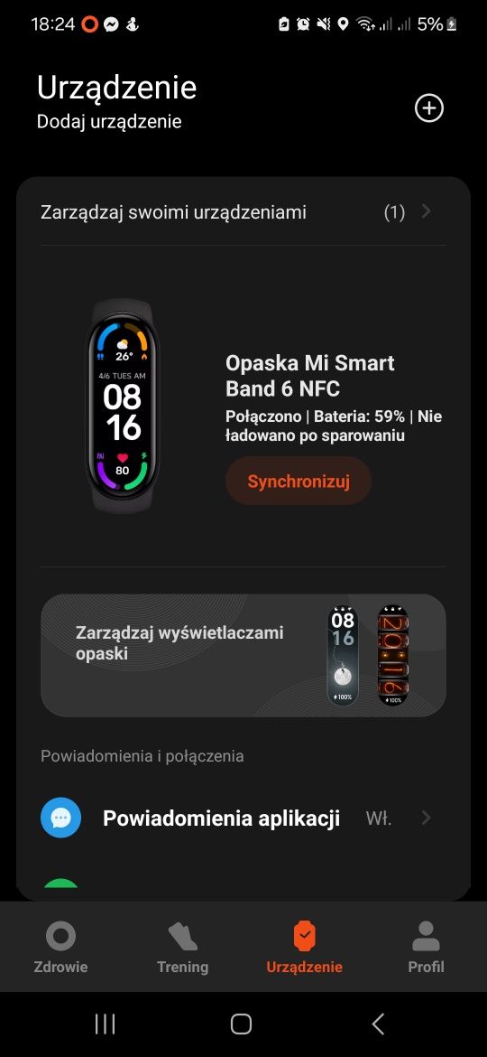 Mi smart band 6 NFC + opaski