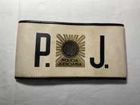 Braçadeira antiga e rara da Policia Judiciária, artigo de colecionador