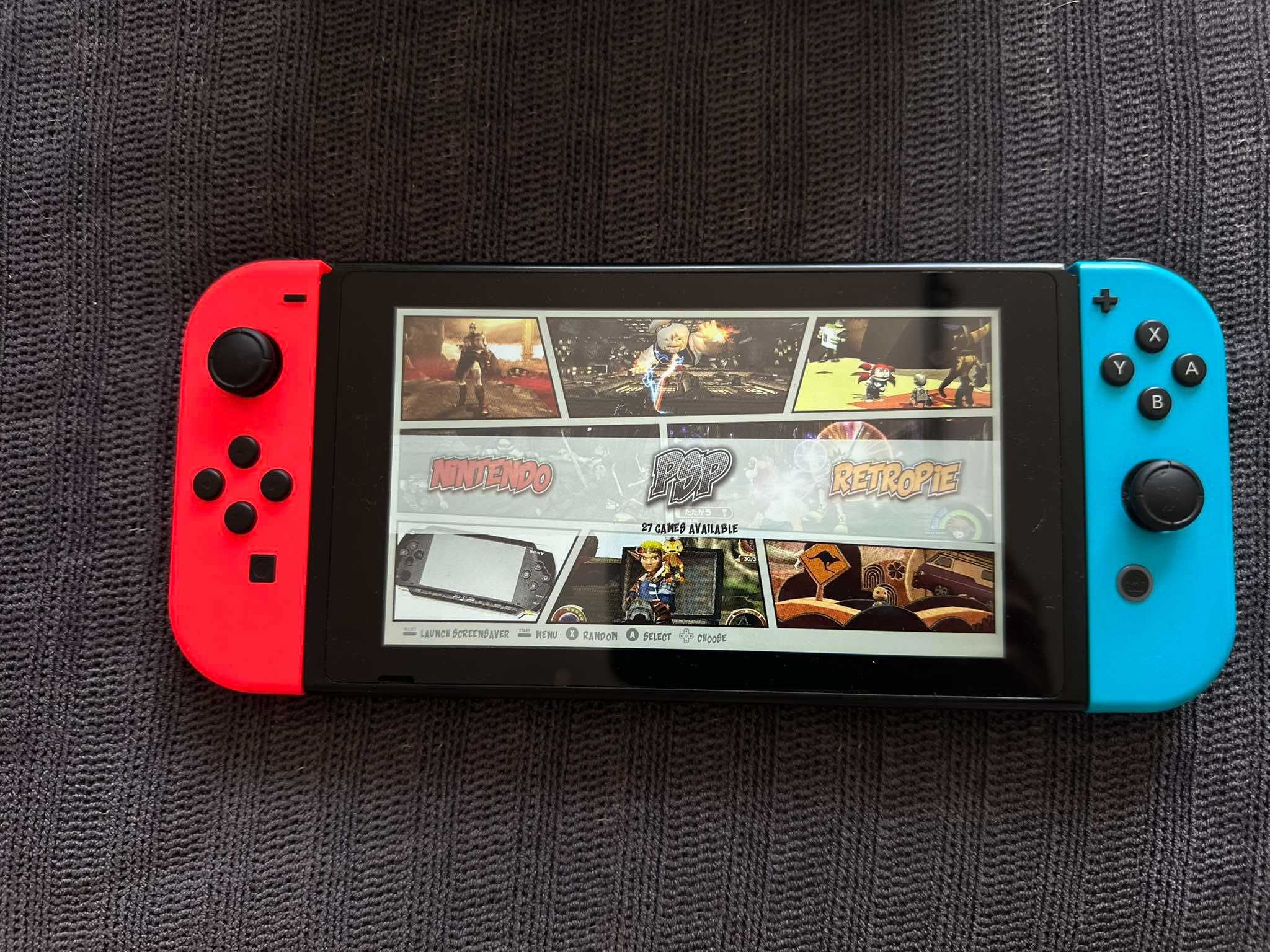 Konsola nintendo switch dużo gier atmosphere linux android psp