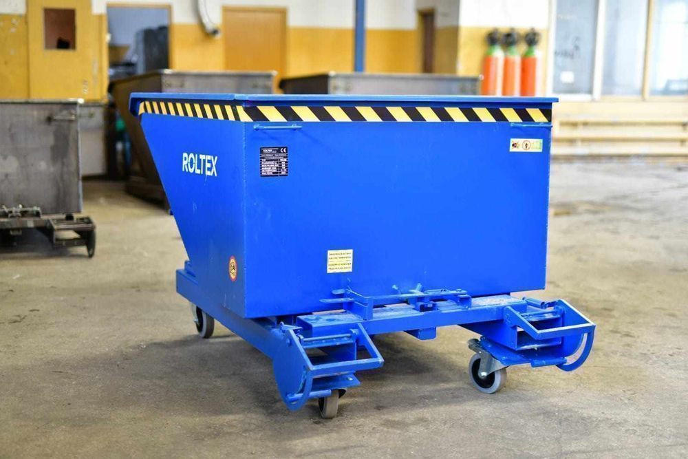 Koleba / Pojemnik metalowy / Kontener samowyładowczy / Kontener 900L