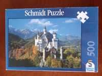 Puzzle 1500 zamek Neuschwanstein z czołówki filmów Disney'a
