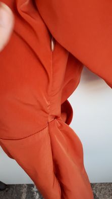 Sukienka gwiazd Asos pomarańcz, ruda tulipan odkryte plecy
