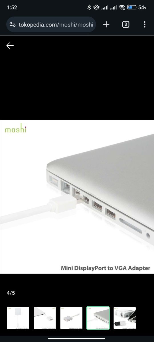 Adapter for Apple Moshi Mini display port - VGA