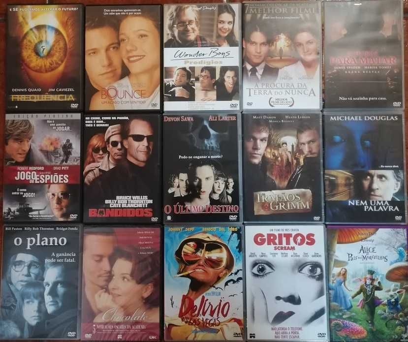 Lote de 180 DVD's originais - Filmes e Concertos