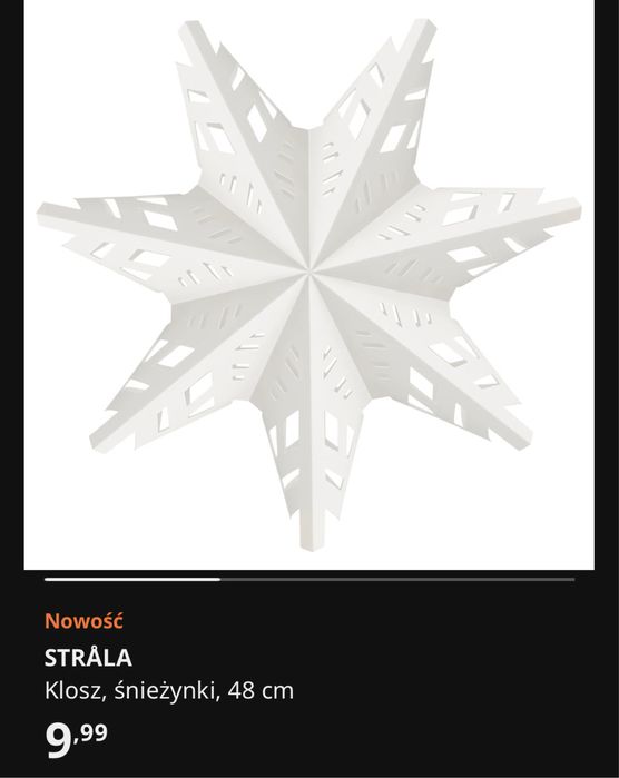 Klosz strala 48cm IKEA