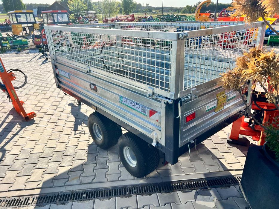 Przyczepka przyczepa 1.5 - 2T z Kiprem i oświetleniem TANdem -RATY--