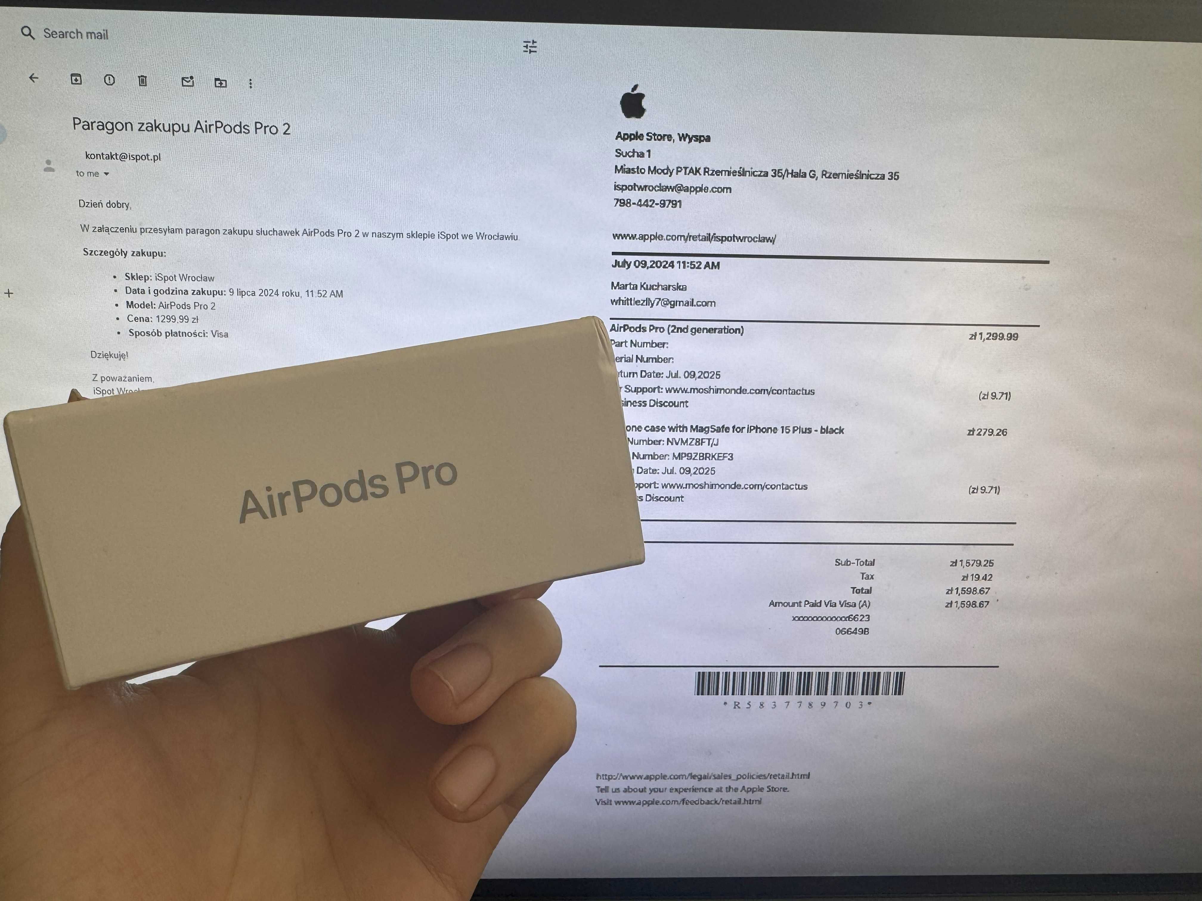 Nowe bezprzewodowe słuchawki AirPods Pro 2 USB-C z oficjalną gwarancją