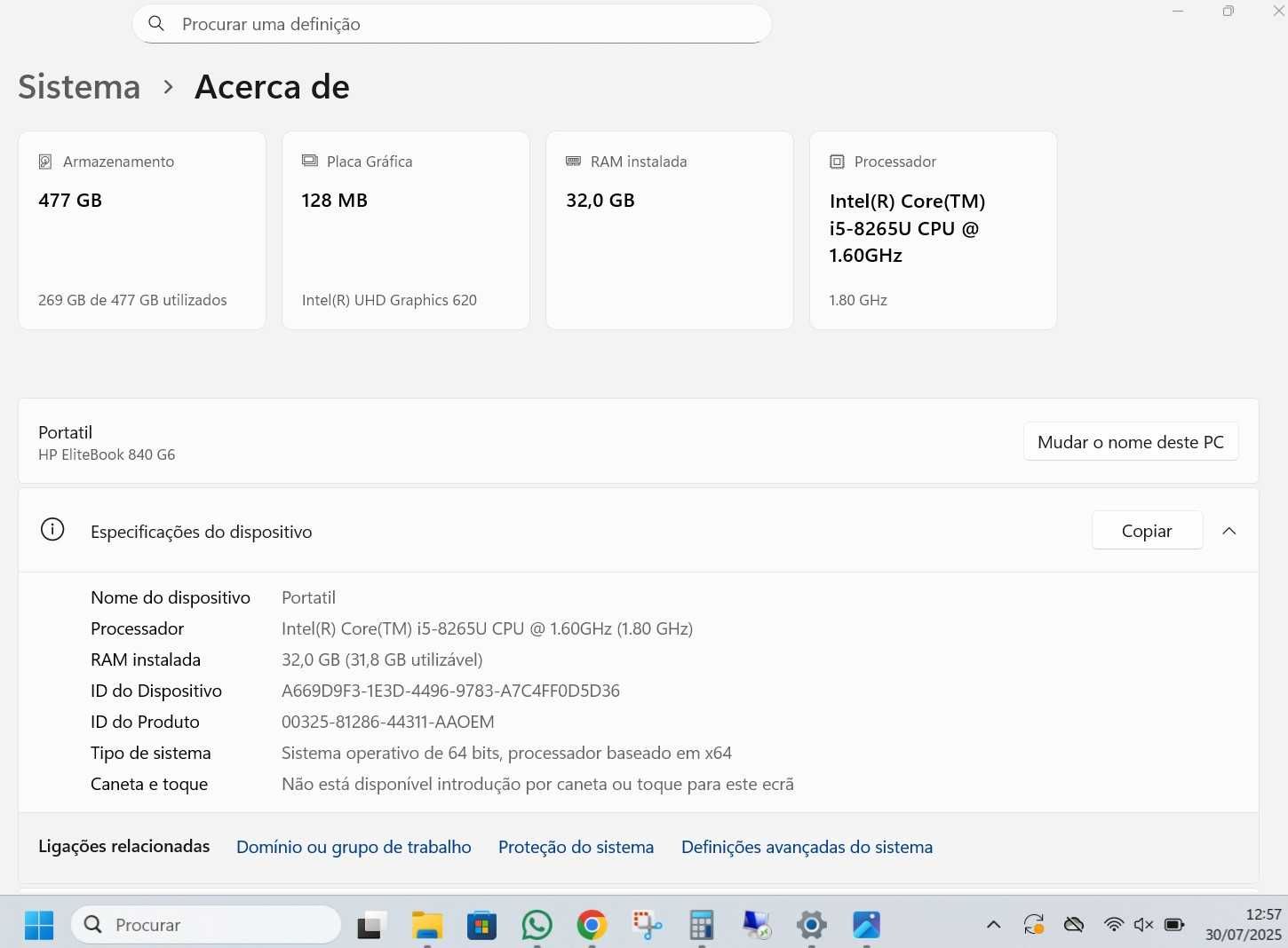 PC Notebook HP EliteBook 840 G6