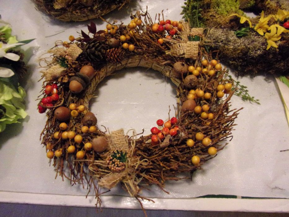 wianek wianki 2szt na jesień i święta Bożego Narodze zestaw 2sz/65zł