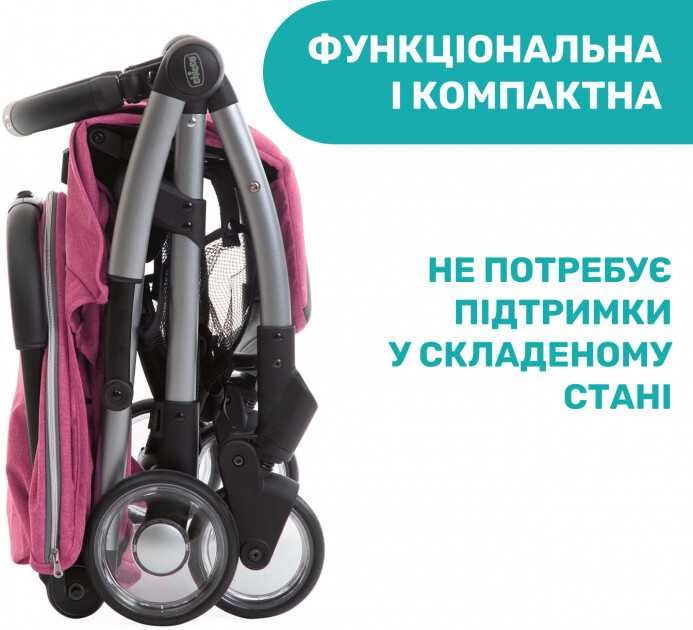 Коляска Chicco Goody Plus Stroller, колір рожевий