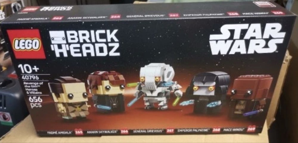 LEGO 40796 BrickHeadz Star Wars Zemsta Sithów bohaterowie i złoczyńcy