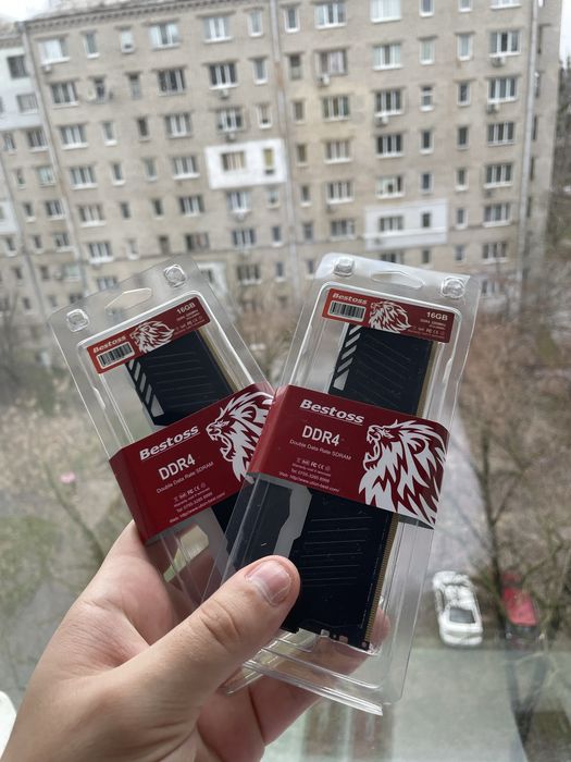 Нова ОЗУ DDR4 32Gb (16x2) комплект оперативної памяті з АРГБ Bestos