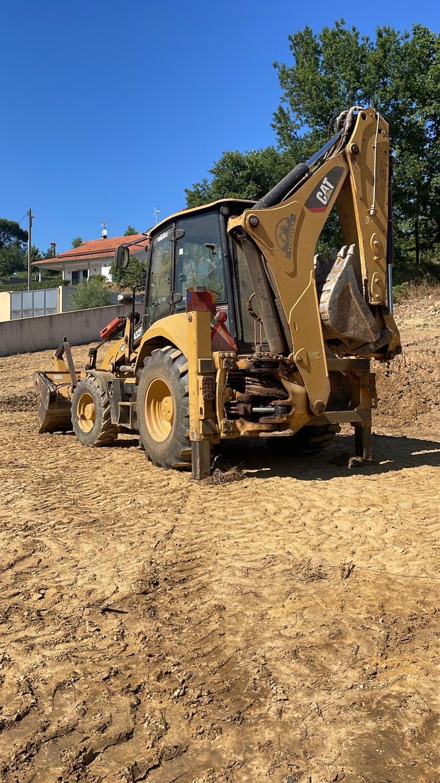 Retro escavadora Caterpillar 432F2