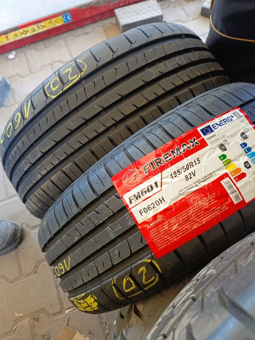 Nowe opony letnie 195/50/15 firemax 2 sztuki 2024r