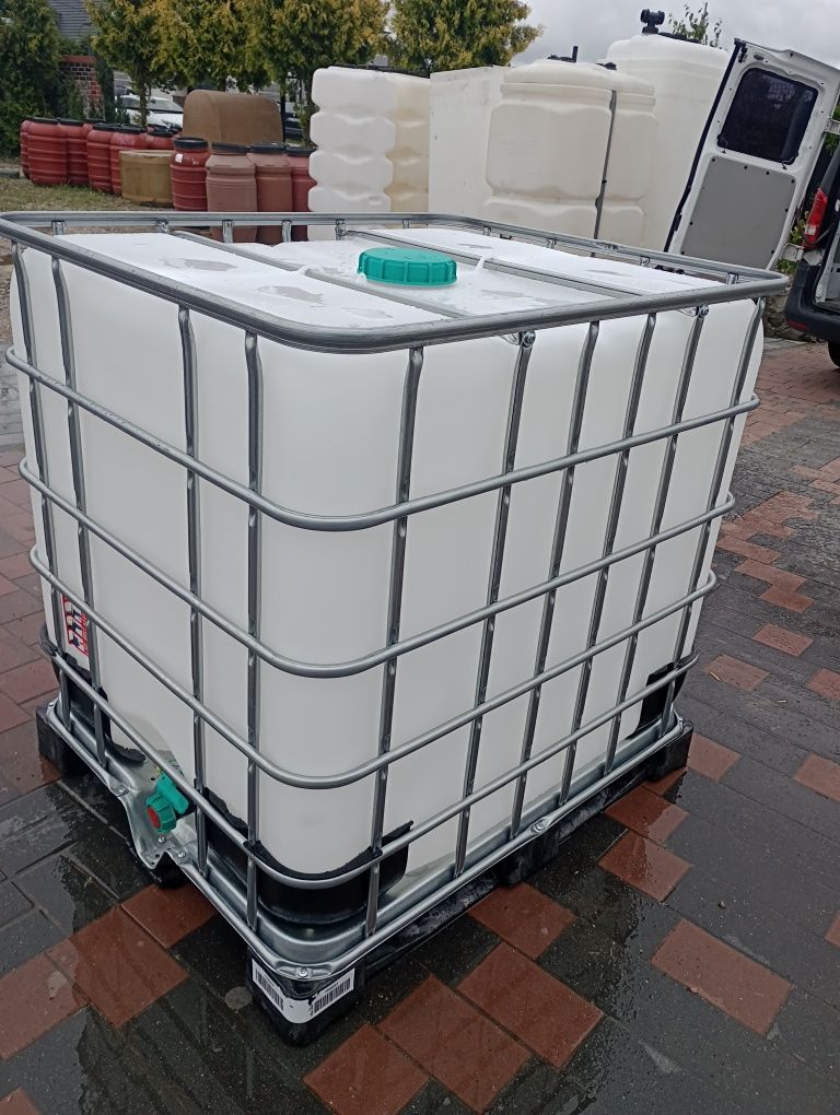 Zbiornik na wodę z atestem spożywczym 1000l  faktura TRANSPORT