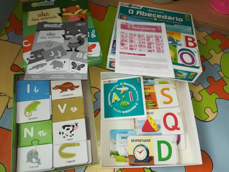 Jogos educativos/Jogo aprender as letras, escrita, ver fotos