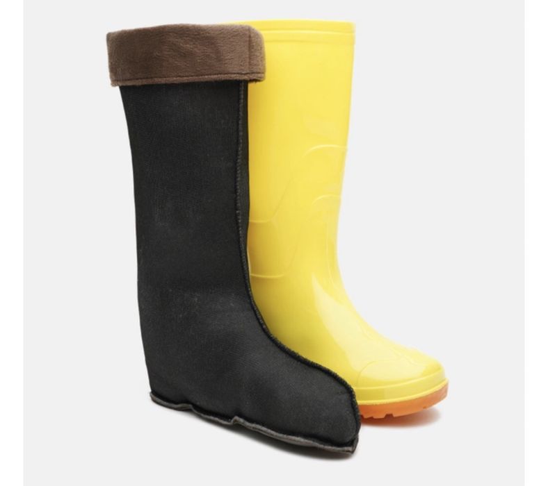Чоловічі гумові чоботи жовті Резиновые сапоги мужские желтые