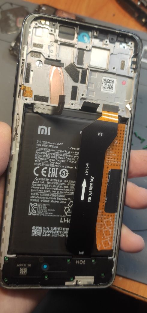 Дисплей Original в рамке Xiaomi Poco X3 /X3 NFC/X3 Pro / розборка