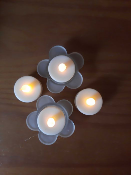 Velas decorativas a pilhas (tealights)
