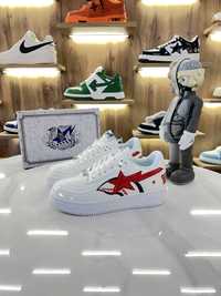 Кросівки Bape Sta Low “Shark” White Star Logo