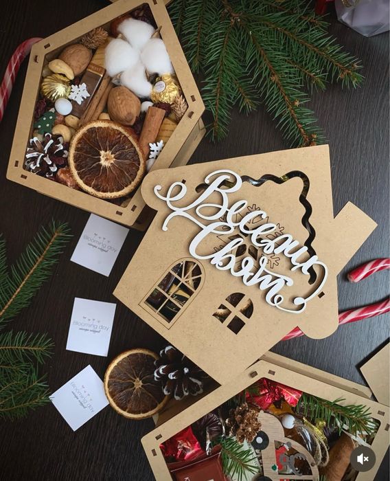 Подарунки на Миколая Різдво Бокси Їстівні букети