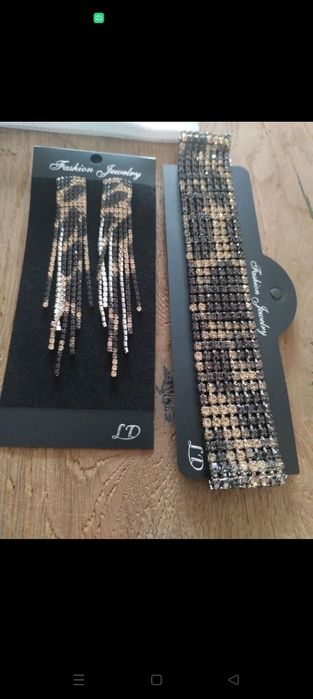 Biżuteria komplet panterka