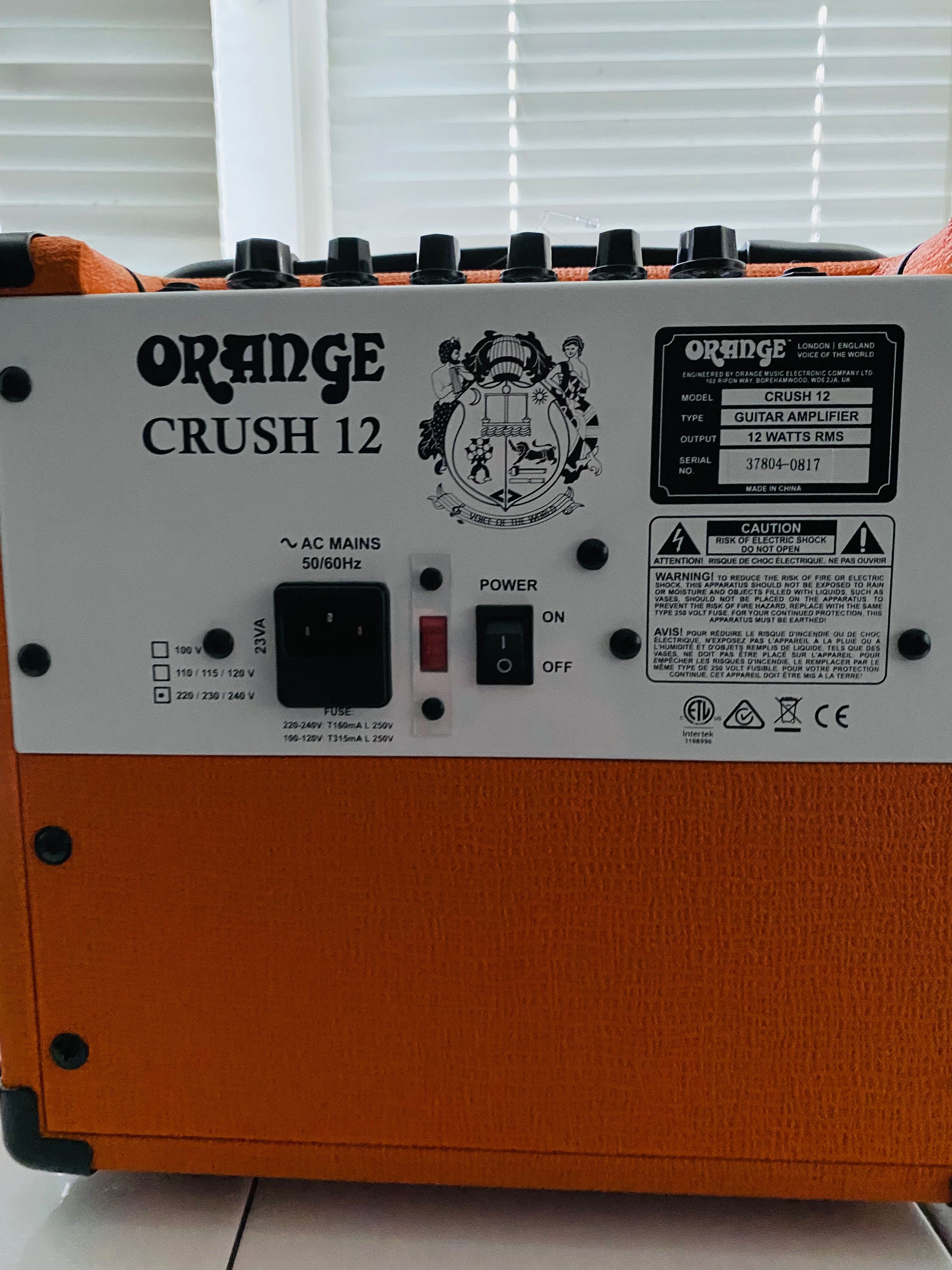 ORANGE CRUSH 12 Комбопідсилювач Пишите договоримся