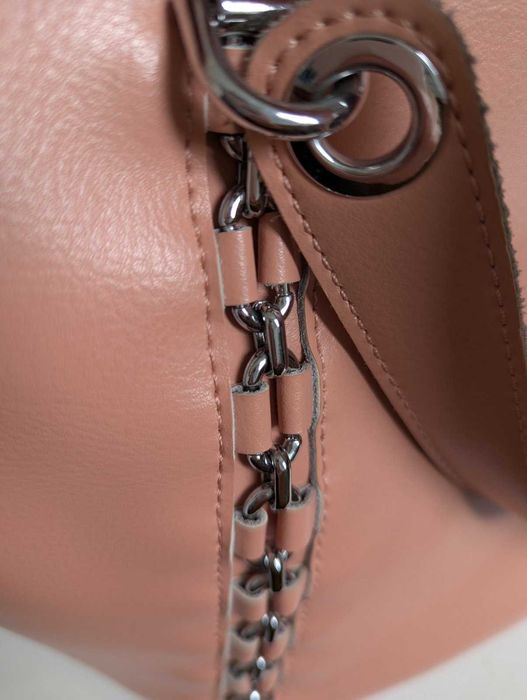 сумка жіноча шкіряна, колір пудра