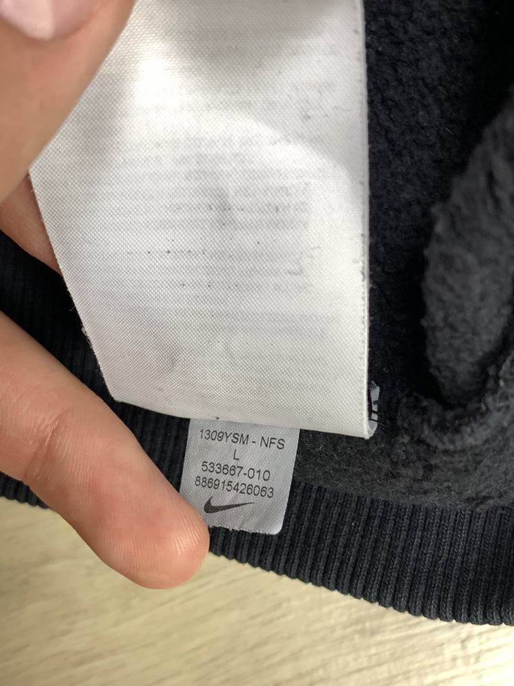 Чоловіча вінтажна кофта худі nike big logo