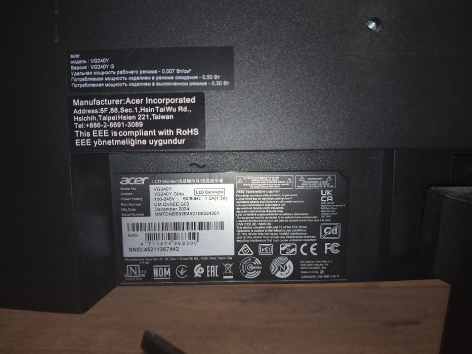 Monitor Acer stan bdb