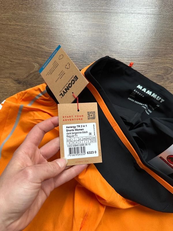 Damskie spodenki szorty do biegania Mammut Aenergy TR 2 in 1