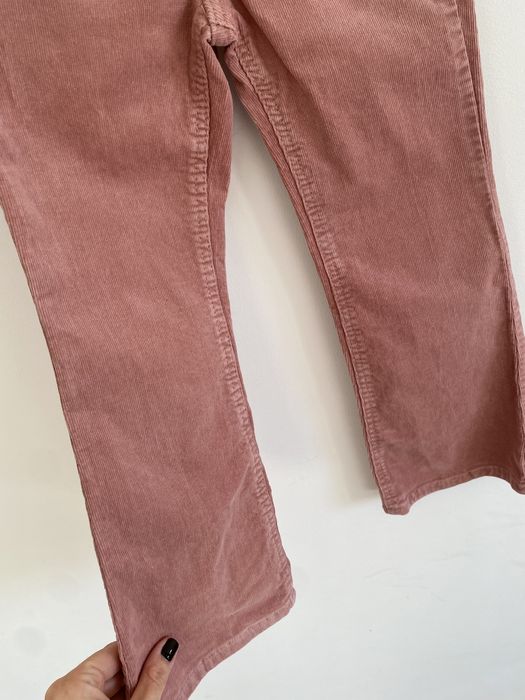 Spodnie h&m 110 pudrowy róż rozszerzana nogawka