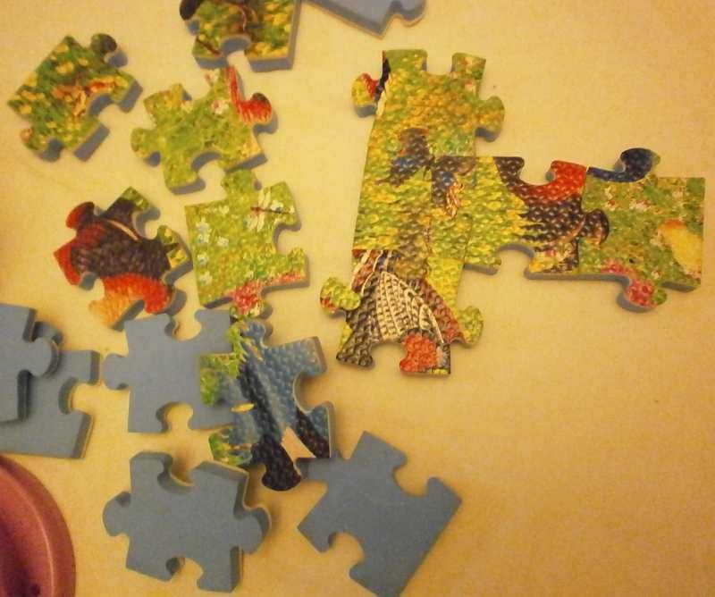 Grube Puzzle z Gąbki w Fajnym Słoju.