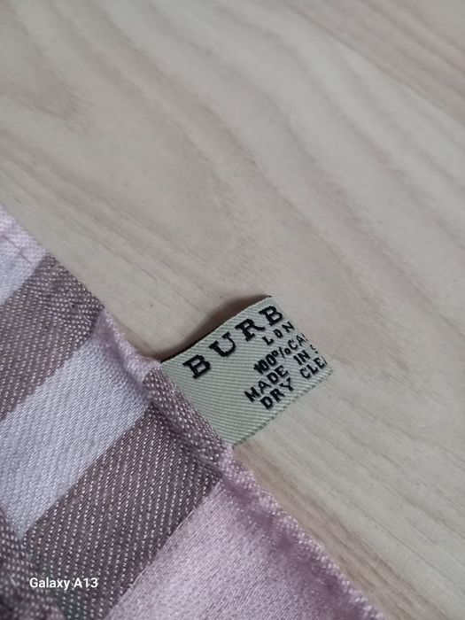 Mega duży szalik burberry róż kaszmir