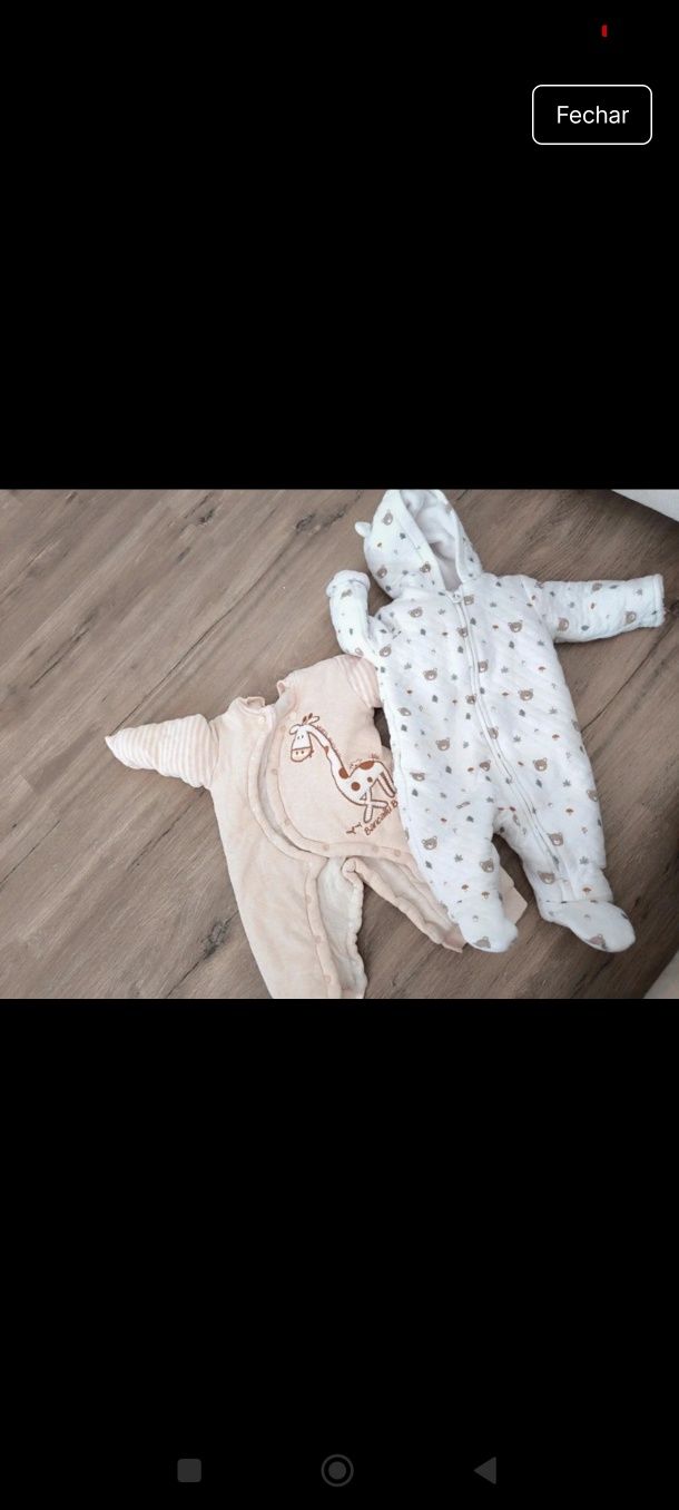 2 pijamas de inverno C&A 62cm
