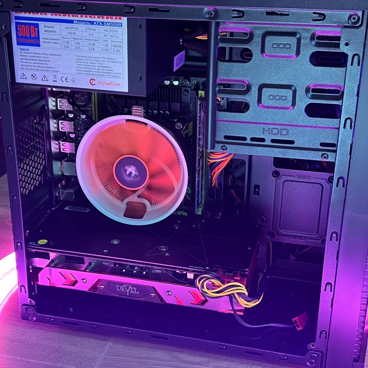 Игровой ПК RX 580 8GB, Intel 12(24) Ядер, 16 ГБ DDR4, SSD