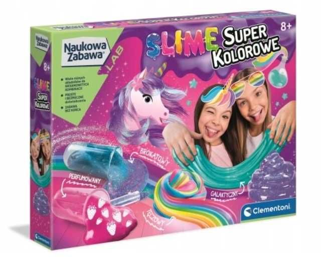 Super Kolorowe Slime Laboratorium Clementoni Nowa Zafoliowana