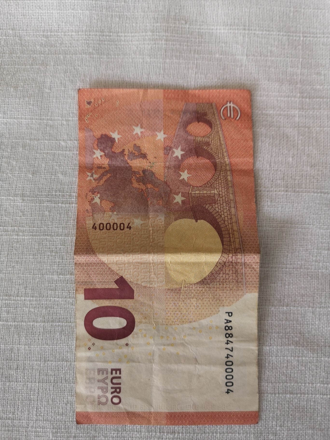 Nota capicua 10 euros