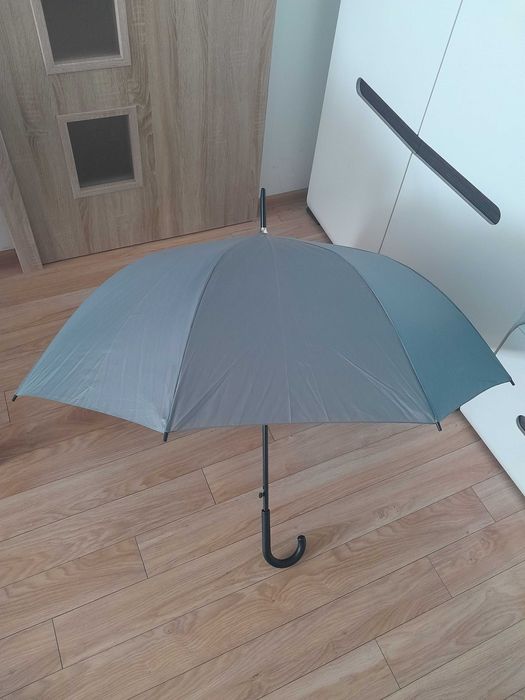 Nowy Parasol Szary, Półautomatyczny_ Windproof_Umbrella_rozm. XL
