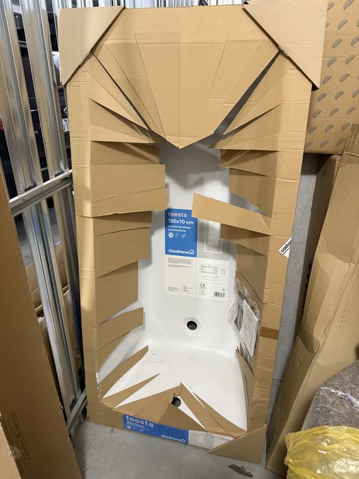 Nowa wanna do zabudowy 150x70 cm akrylowa Teesta