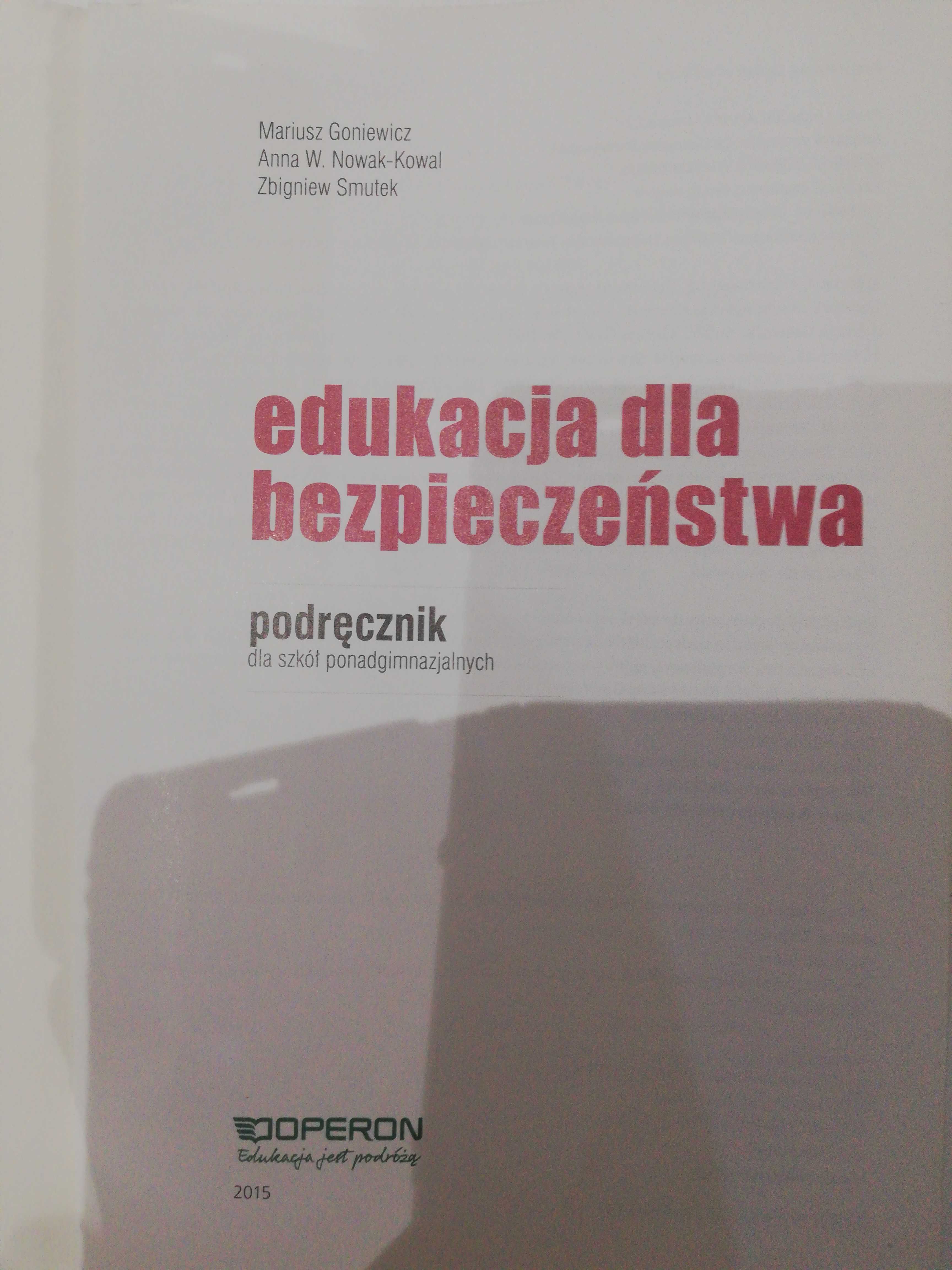 Edukacja dla bezpieczeństwa podręcznik