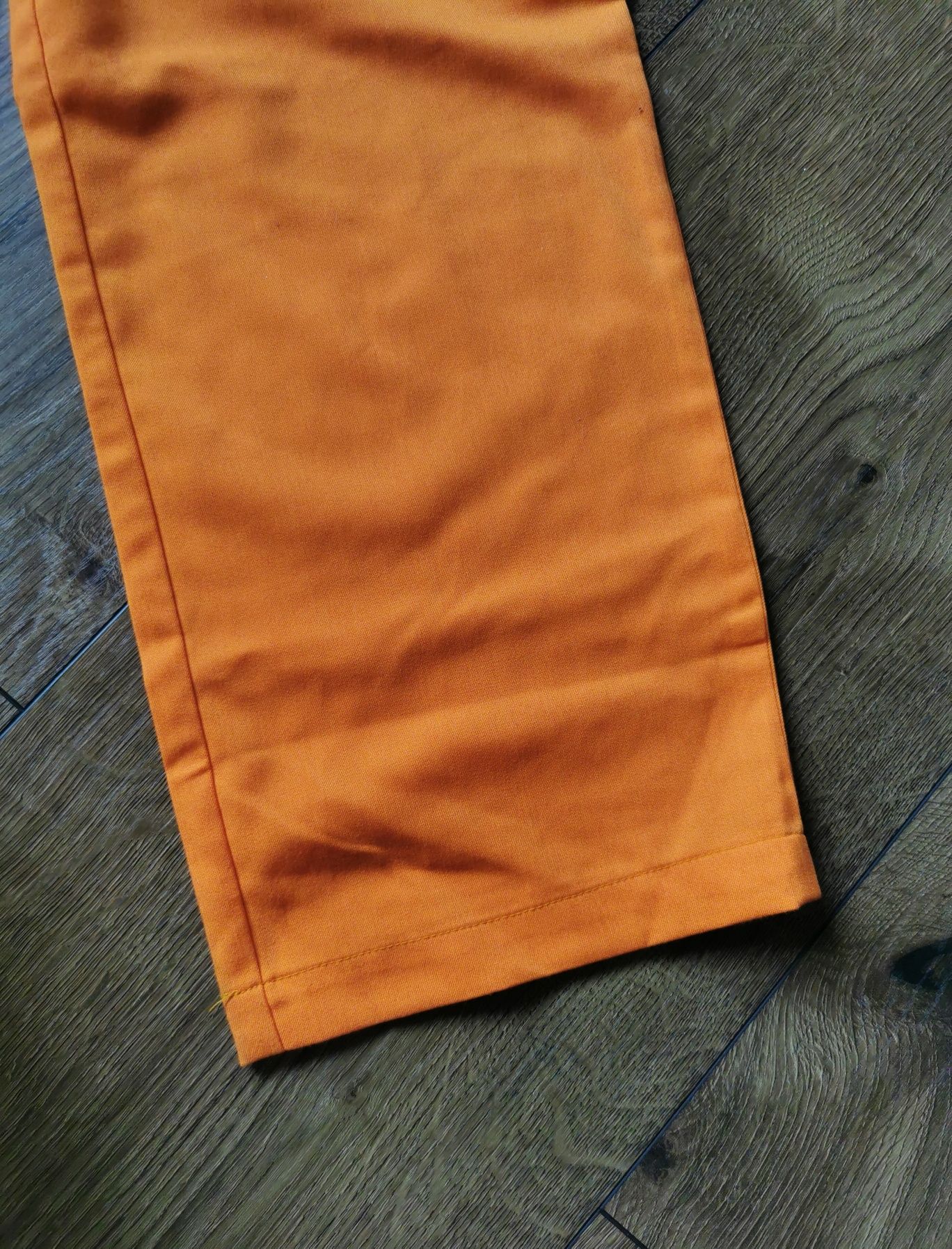 Spodnie H&M pomarańczowe