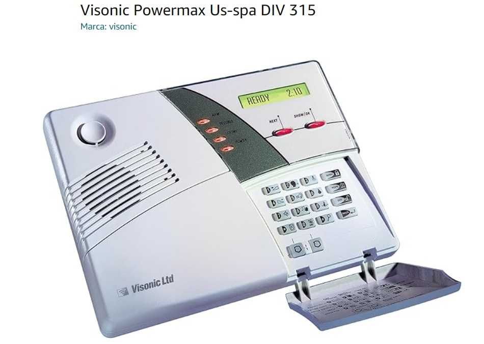 1 alarme usado da Marca: Visonic - Modelo: Powermax Plus 315