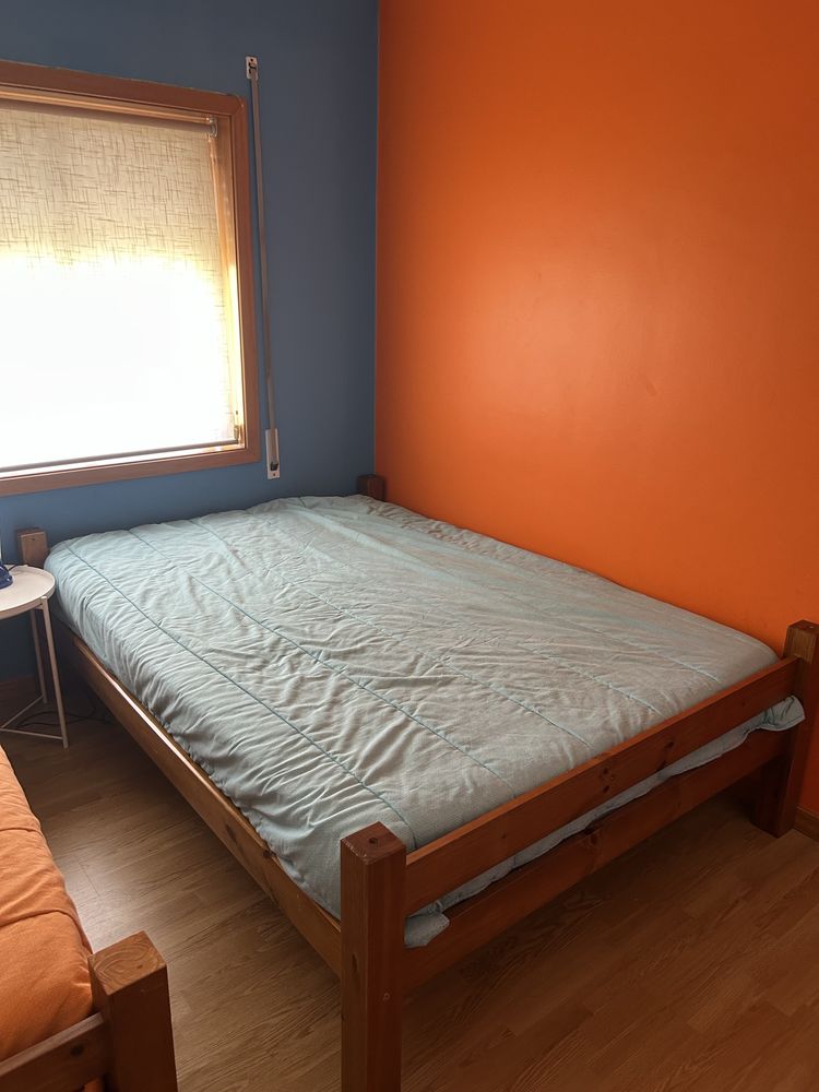 Cama madeira maciça
