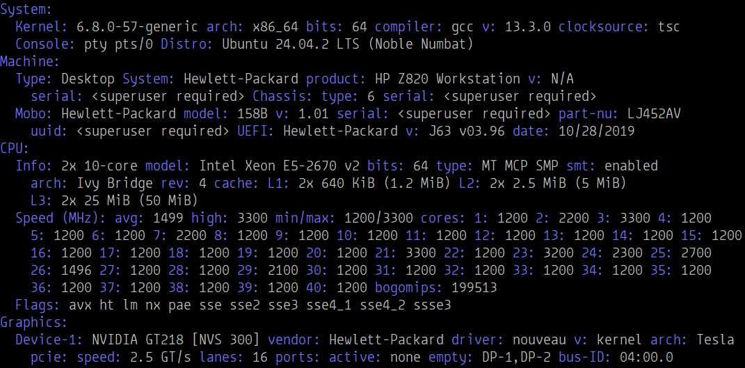 Komputer PC Stacja Robocza HP Z820 2x Xeon E5-2670v2 128GB RAM 2x SSD