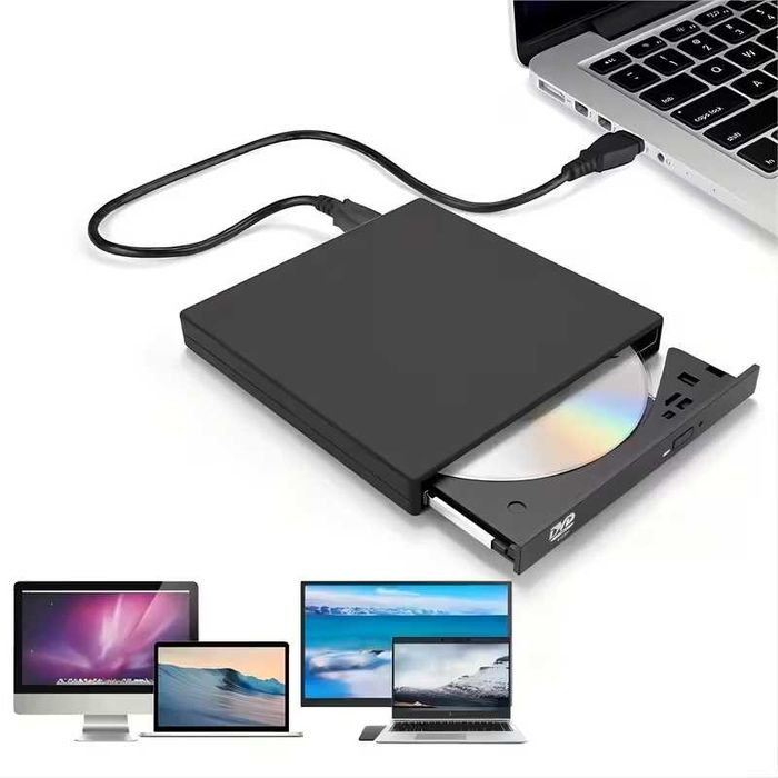 Unidade DVD-RW Externa Compacta USB 2.0 -Novo na Caixa